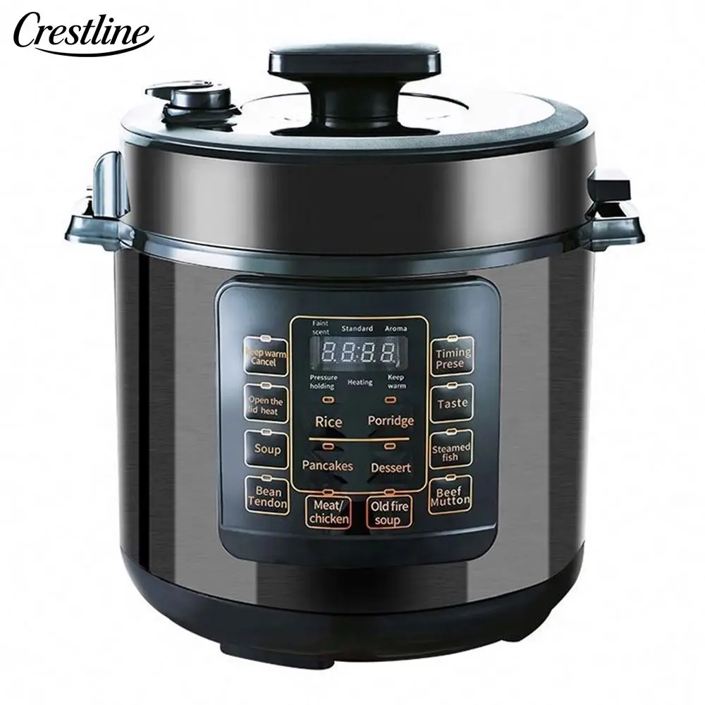Asia Popular Programmable Electric Pressure Cooker Large Stainless Steel Air Pressure Cooker Digital Panela De Pressao for Busy