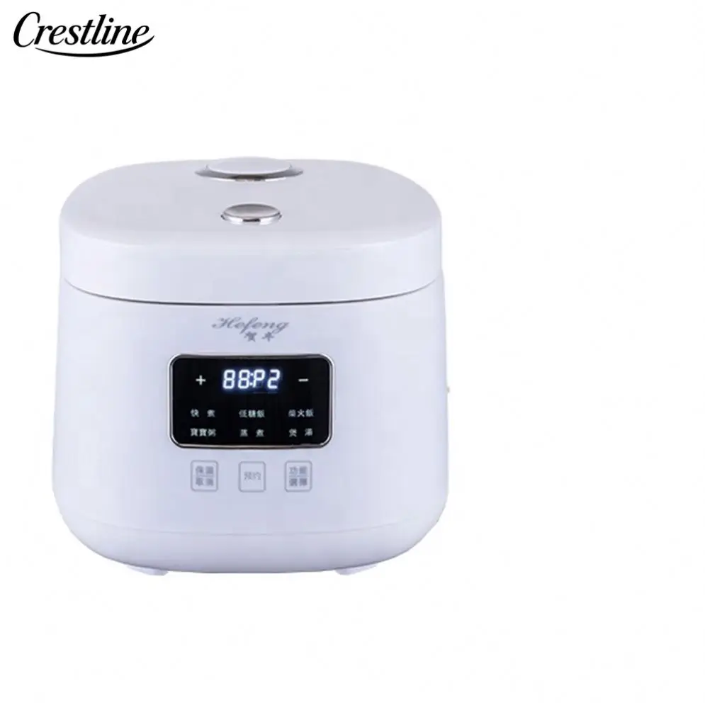 Hot Sale 3-in-1 Automatic Electric Mini Rice Cooker with Steamer New Design Rotary Design Plastic Housing Includes Measuring Cup