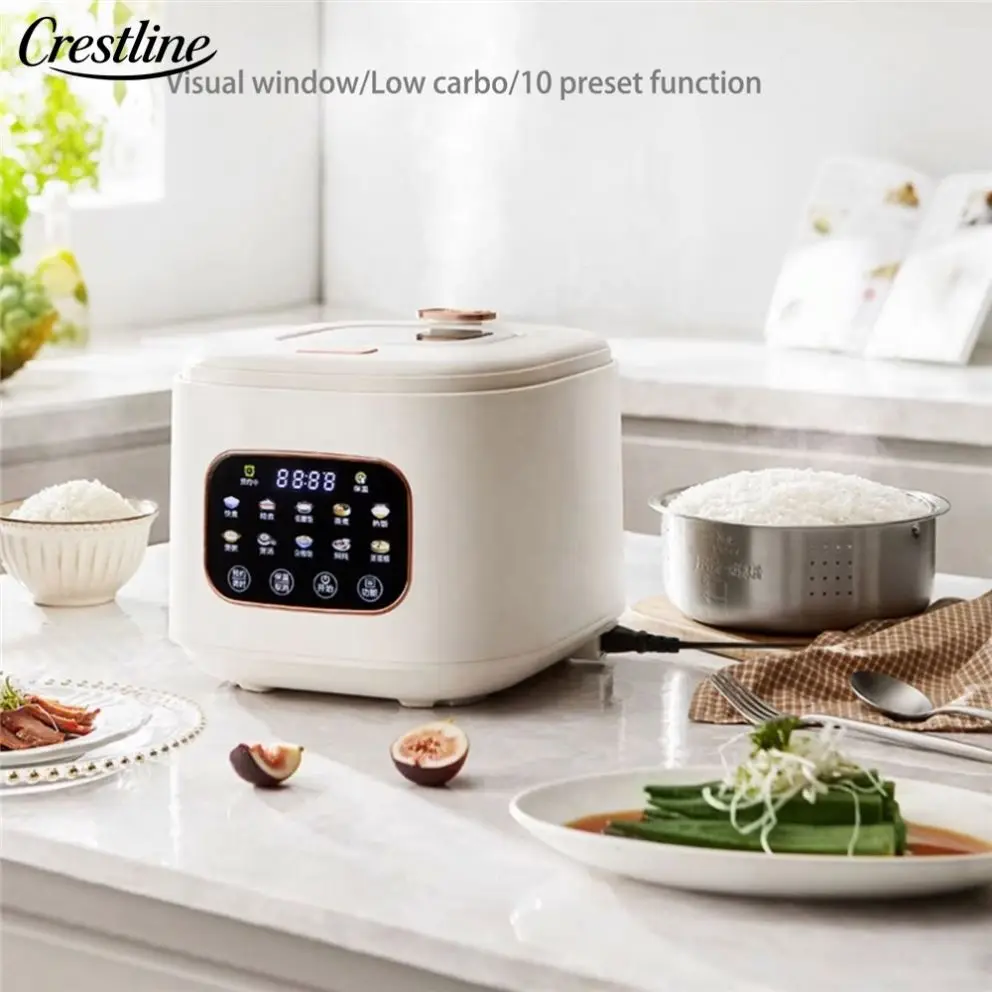 High Quality 3L Digital Screen Control Electric Rice Cooker Smart Kitchen Appliance Factory Wholesale for Households Plastic