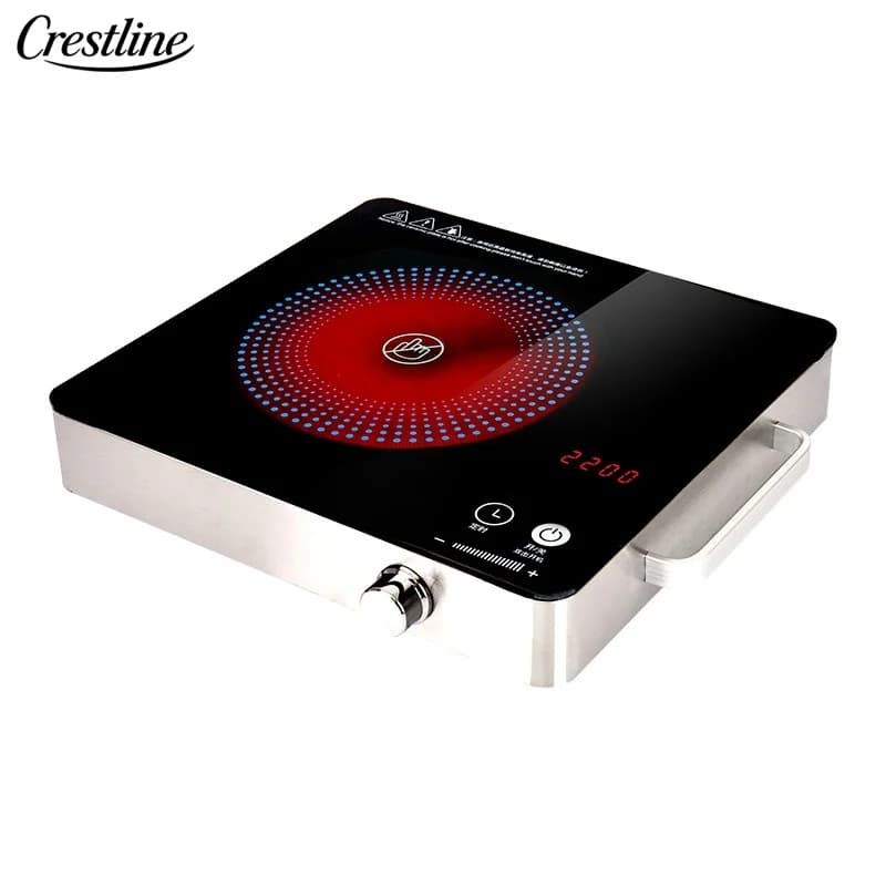 Portable Electric Infrared Cooker With Temperature Controlled Built-In Stainless Steel Ceramic Hot Plates for Household Use