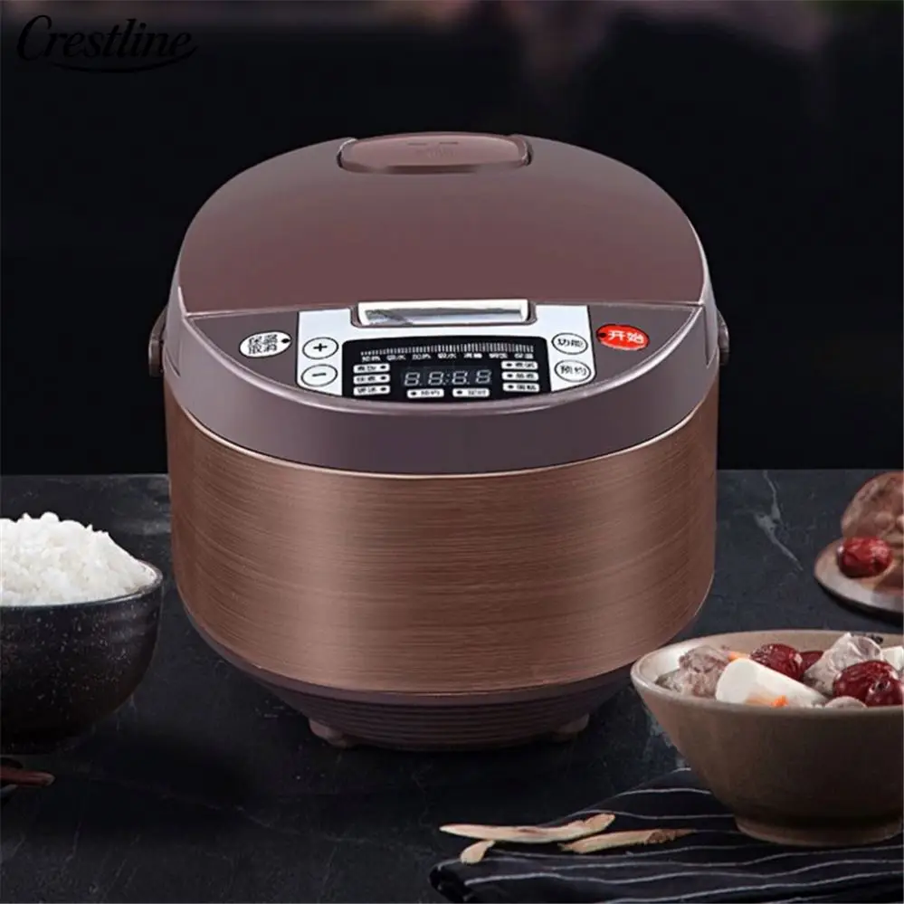 OEM Wholesale 5L 900W Portable Smart Digital Electric Rice Cooker with Time Preset Function Hot Selling