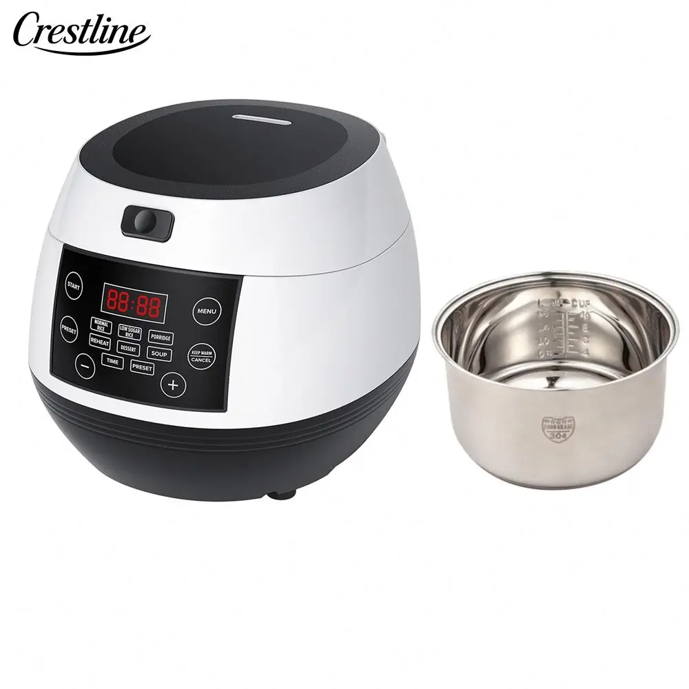 Hot Sale 3L 500W Electric Rice Cooker Stainless Steel Inner Pot Multi-Function Smart Kitchen Appliance Plastic for Household Use