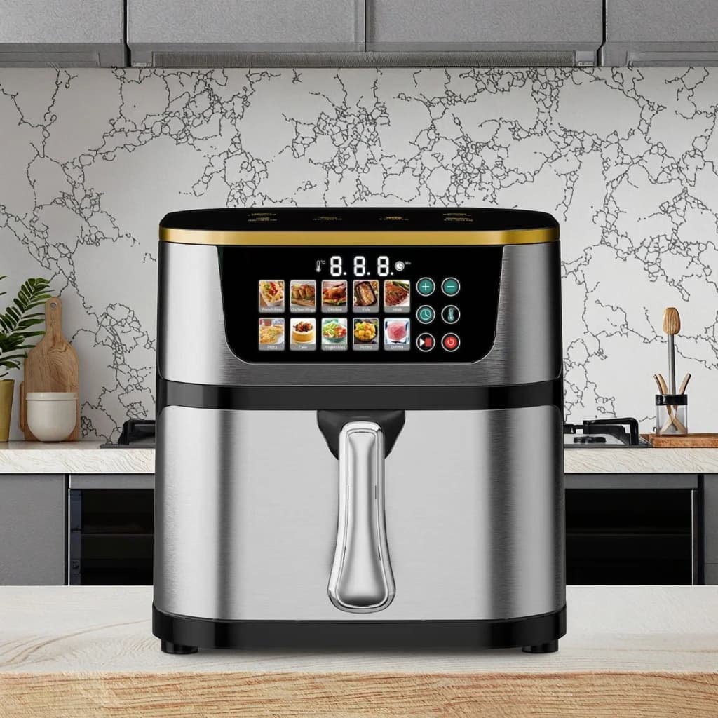 New 1400W 8 Litre Oil Free Kitchen Healthy Smart Heating Air Fryer