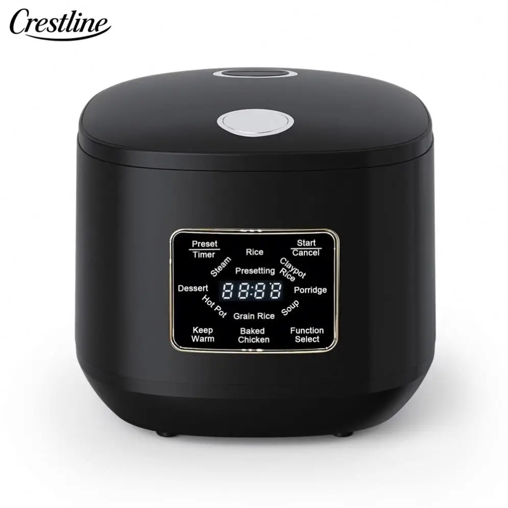 5L Smart Automatic Electric Rice Cooker Touch Screen Control Multi-Function Kitchen Appliance Plastic Including Measuring Cup