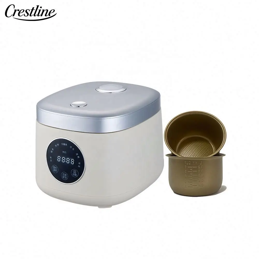 Portable 2L Multifunction Mini Electric Cooker Multipurpose Household Small Rice Cooker Plastic Housing