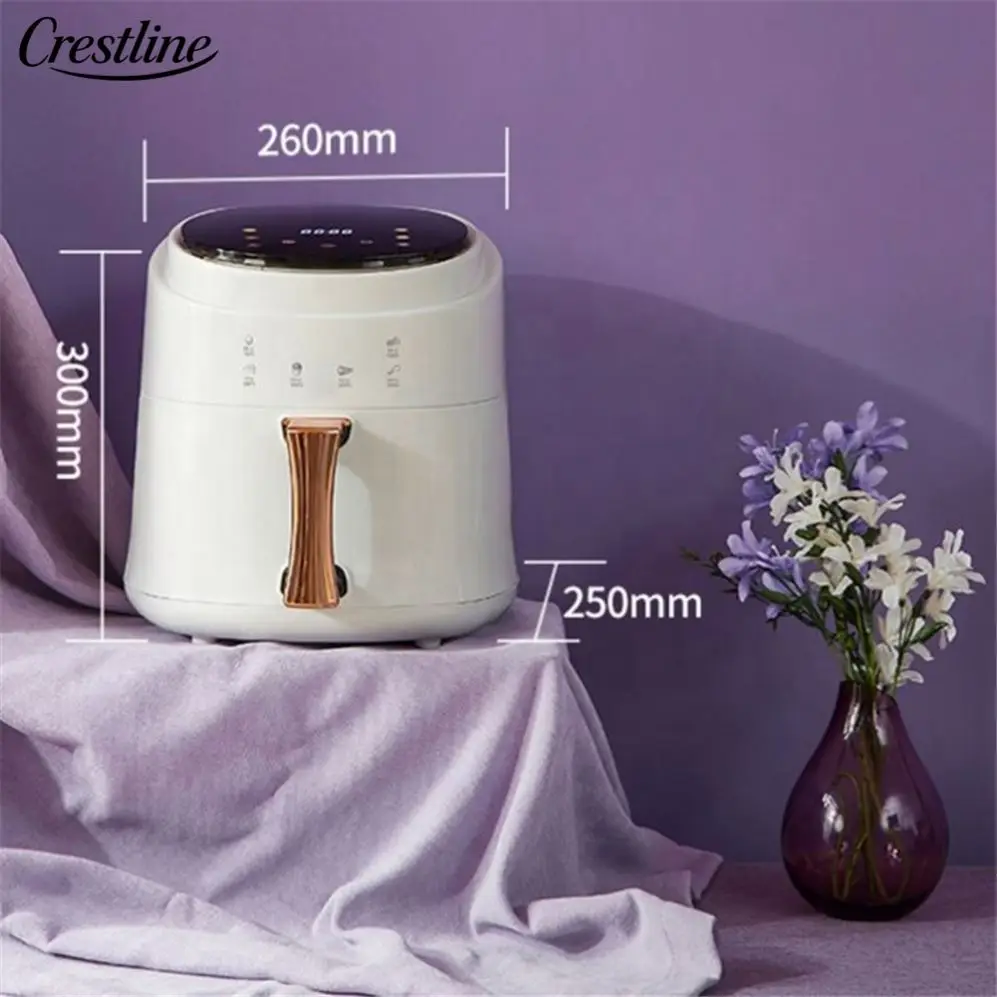 5L Digital Non-Stick Air Fryer Electric Cooker Oven with Easy Clean and Energy Saving Features Plastic for Household Use