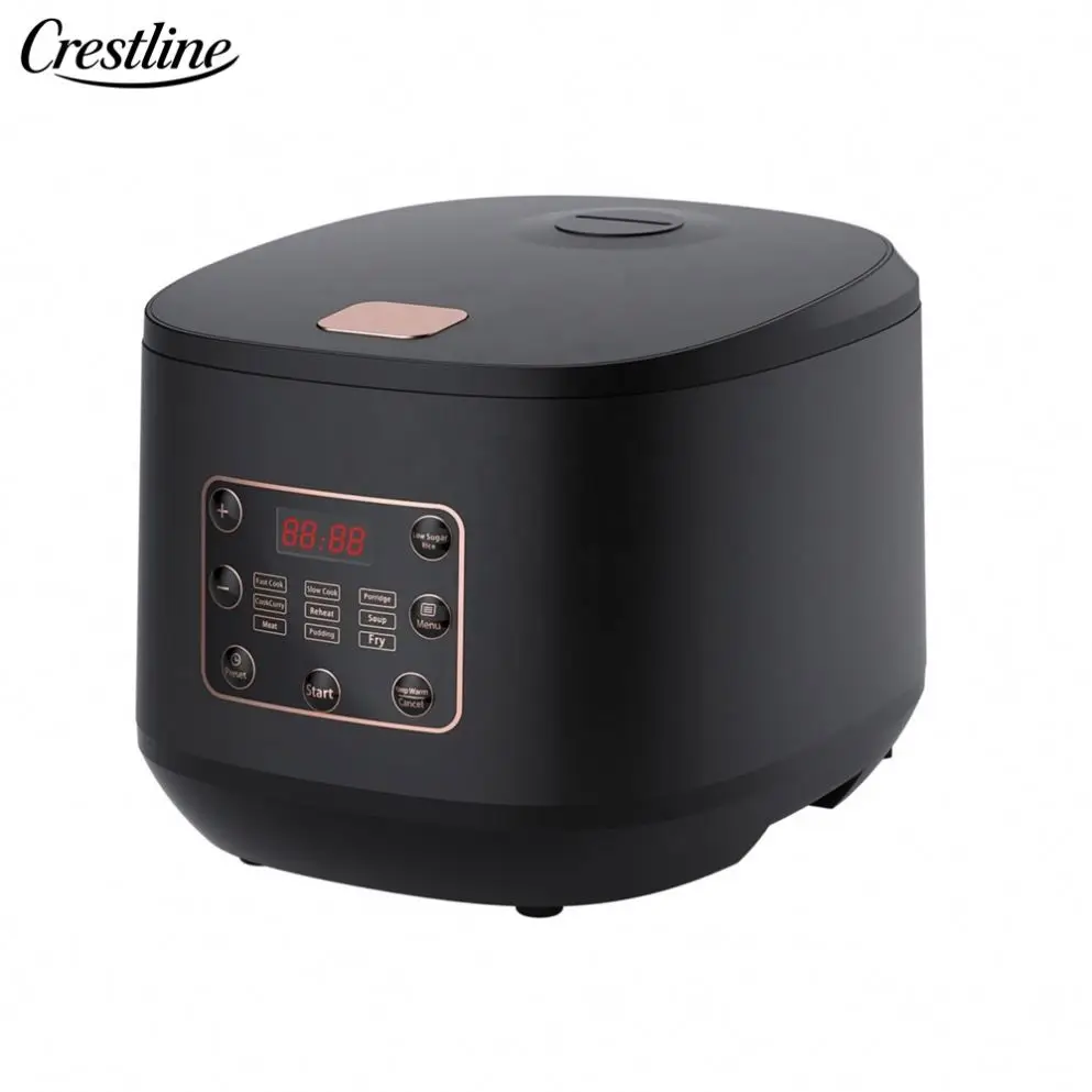 Portable 5L Aluminum Electric Rice Cooker Smart Mini Steamer Measuring Cup Low Sugar Function Square Design Home Household