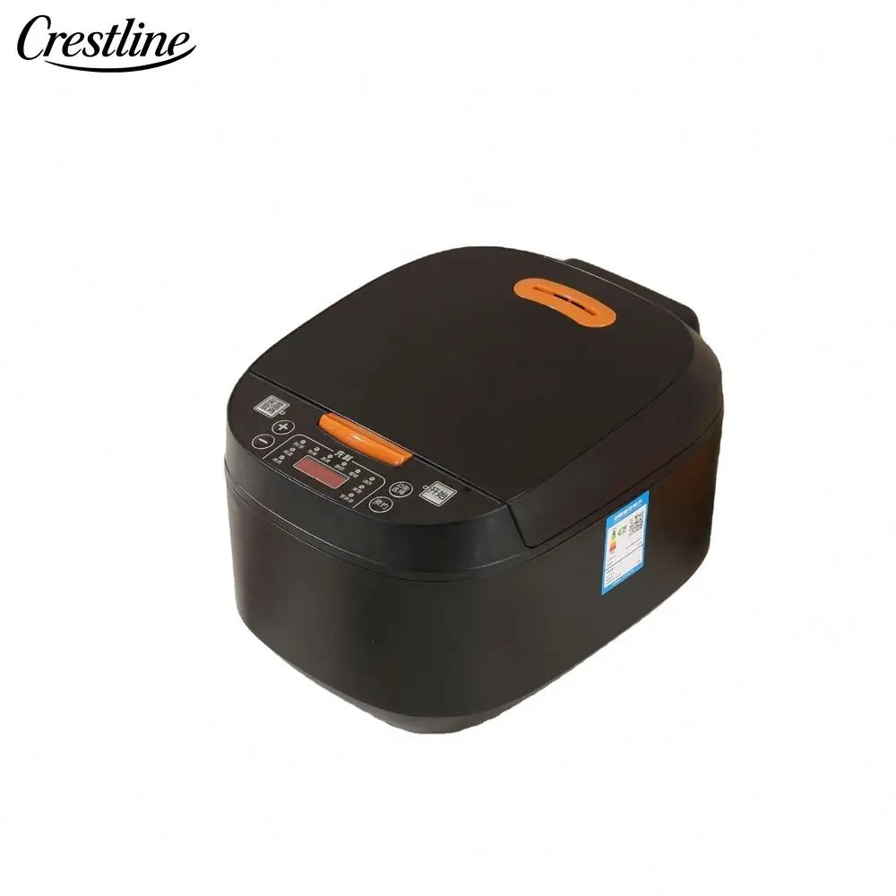 Silver Crest 5L Mini Electric Rice Cooker Food Steamer Multi-Cooker Household Appliance with Paddle & Measuring Cup Accessories