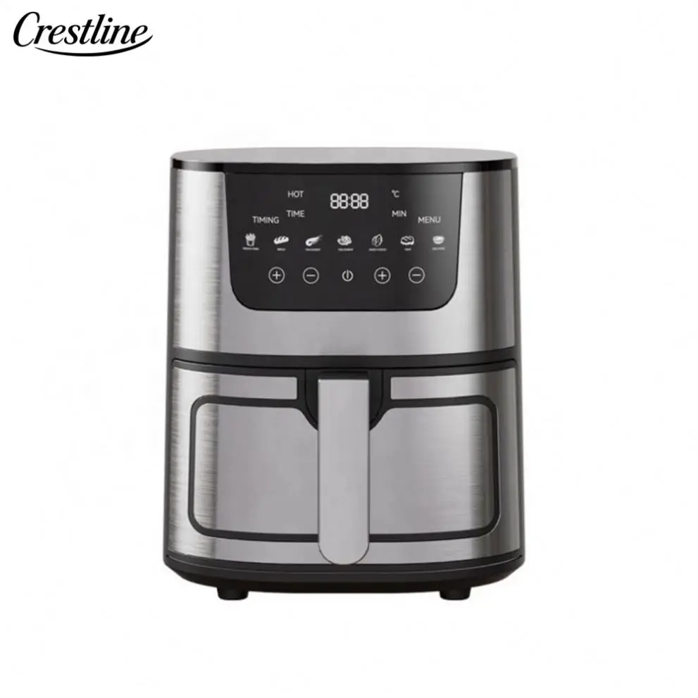 For Commercial and Home Electric Air Fryer 8.5L Oven Stainless Steel Square Shape for Home Use and Household Appliances
