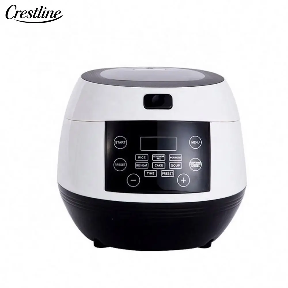 Smart Mini 3L Electric Digital Rice Cooker Measuring Cup Low Sugar Function Non-Stick Coating Plastic Housing Aluminum Inner Pot