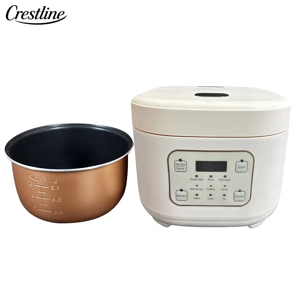 Smart Automatic 3L Electric Rice Cooker Digital Control New Design Multipurpose for Household Hotel Use Measuring Cup Paddle